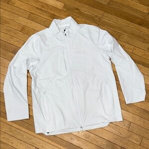 NWT G/FORE White Men’s Full-Zip Windbreaker Jacket